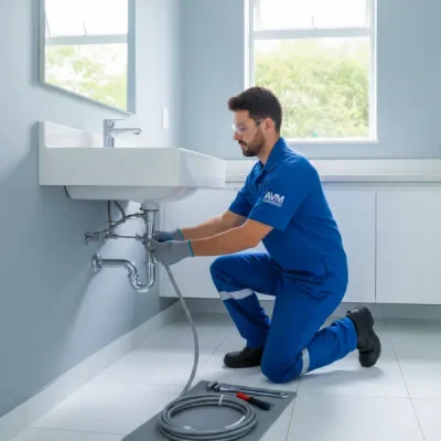 A instalação e manutenção dos sistemas de abastecimento de água, esgoto, águas pluviais e, em alguns casos, gás.